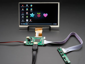 HDMI 4 Pi: 7" Display no Touchscreen 1024x600 with Mini Driver