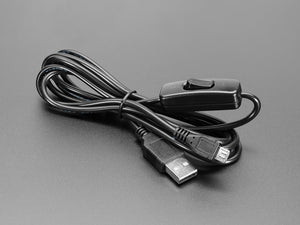 USB Power Only Cable with Switch - A to MicroB