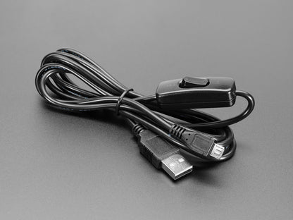 USB Power Only Cable with Switch - A to MicroB