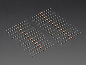 Through-Hole Resistors - 220 ohm 5% 1/4W - Pack of 25