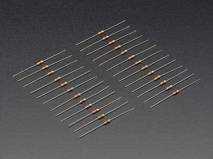 Through-Hole Resistors - 220 ohm 5% 1/4W - Pack of 25