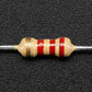 Through-Hole Resistors - 2.2K ohm 5% 1/4W - Pack of 25