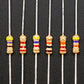 Through-Hole Resistors - 100 ohm to 100K ohm - 5% Tolerance 1/4W - Pack of 25