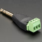 1/4" (6.35mm) Stereo Plug Terminal Block