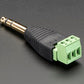 1/4" (6.35mm) Stereo Plug Terminal Block