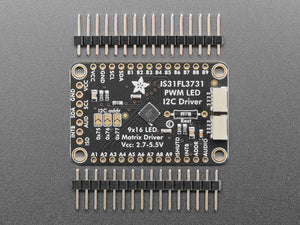 Adafruit 16x9 Charlieplexed PWM LED Matrix Driver - IS31FL3731 - STEMMA QT / Qwiic