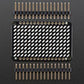 LED Charlieplexed Matrix - 9x16 LEDs - Yellow