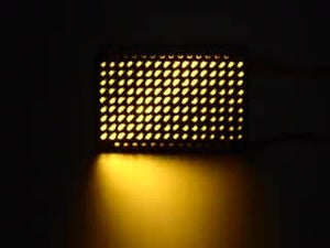 LED Charlieplexed Matrix - 9x16 LEDs - Yellow
