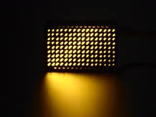 LED Charlieplexed Matrix - 9x16 LEDs - Yellow
