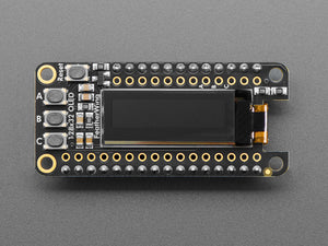 Assembled Adafruit FeatherWing OLED - 128x32 OLED Add-on For Feather