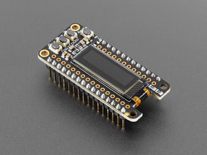 Assembled Adafruit FeatherWing OLED - 128x32 OLED Add-on For Feather