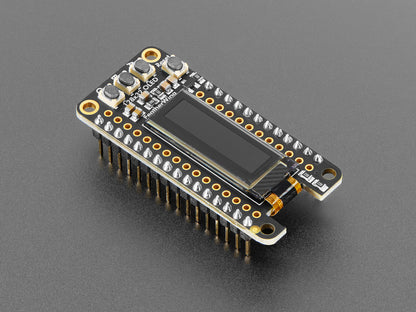 Assembled Adafruit FeatherWing OLED - 128x32 OLED Add-on For Feather