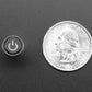 Mini Illuminated Momentary Pushbutton - Red Power Symbol