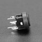 Mini Illuminated Momentary Pushbutton - Red Power Symbol