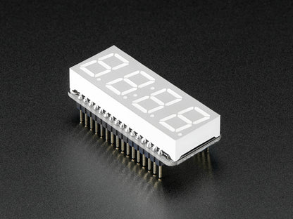 Adafruit 0.56" 4-Digit 7-Segment FeatherWing Display - Yellow - STEMMA QT / Qwiic
