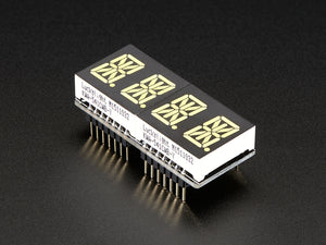 Adafruit 0.54" Quad Alphanumeric FeatherWing Display - White