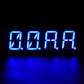 Adafruit 0.54" Quad Alphanumeric FeatherWing Display - Blue