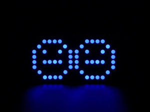 Adafruit 0.8" 8x16 LED Matrix FeatherWing Display Kit - Blue