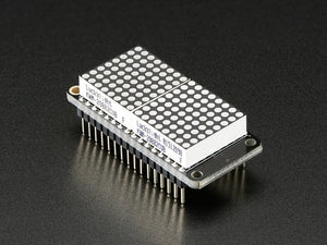 Adafruit 0.8" 8x16 LED Matrix FeatherWing Display Kit - Blue