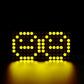 Adafruit 0.8" 8x16 LED Matrix FeatherWing Display Kit - Yellow