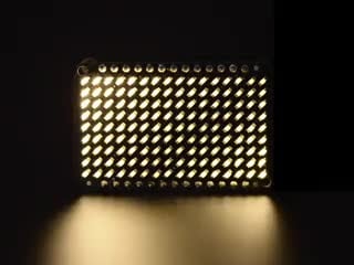 LED Charlieplexed Matrix - 9x16 LEDs - Warm White