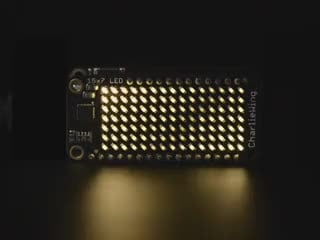 Adafruit 15x7 CharliePlex LED Matrix FeatherWing - Warm White
