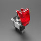 Illuminated Toggle Switch with Cover - Red