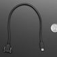 Panel Mount Extension USB Cable - Micro B Male to Micro B Female