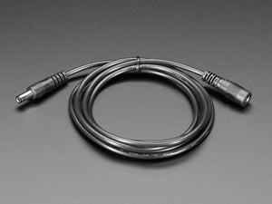 2.1mm Female/Male Barrel Jack Extension Cable - 1.5m / 5 ft