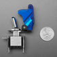 Illuminated Toggle Switch with Cover - Blue