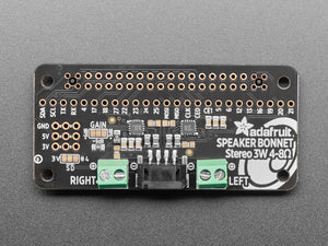 Adafruit I2S 3W Stereo Speaker Bonnet for Raspberry Pi (Mini Kit)