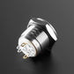 Rugged Metal Pushbutton - 16mm 6V RGB Momentary