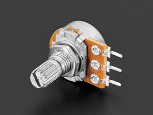 Panel Mount 10K Logarithmic Potentiometer (Breadboard Friendly)
