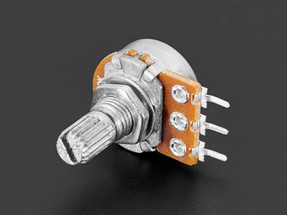 Panel Mount 10K Logarithmic Potentiometer (Breadboard Friendly)