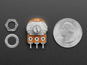 Panel Mount 10K Logarithmic Potentiometer (Breadboard Friendly)