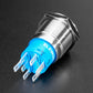 Rugged Metal Pushbutton - 19mm 6V RGB Momentary