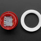 Mini LED Arcade Button - 24mm Translucent Red