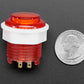 Mini LED Arcade Button - 24mm Translucent Red