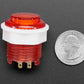 Mini LED Arcade Button - 24mm Translucent Red