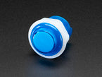 Mini LED Arcade Button - 24mm Translucent Blue