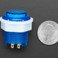 Mini LED Arcade Button - 24mm Translucent Blue
