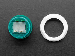 Mini LED Arcade Button - 24mm Translucent Green