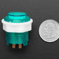 Mini LED Arcade Button - 24mm Translucent Green