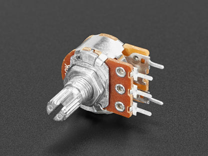 Panel Mount 10K Logarithmic Potentiometer with On-Off Switch