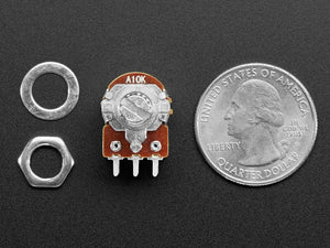 Panel Mount 10K Dual Logarithmic Potentiometer with On-Off Switch
