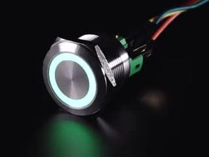 Rugged Metal Pushbuttons On/Off Switch - Various Colors