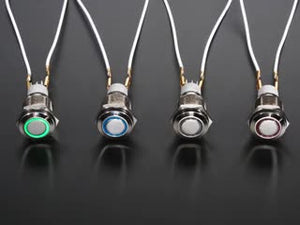 Rugged Metal Pushbuttons On/Off Switch - Various Colors