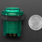 Arcade Button with LED - 30mm Translucent Green