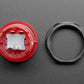 Arcade Button with LED - 30mm Translucent Red