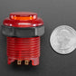Arcade Button with LED - 30mm Translucent Red